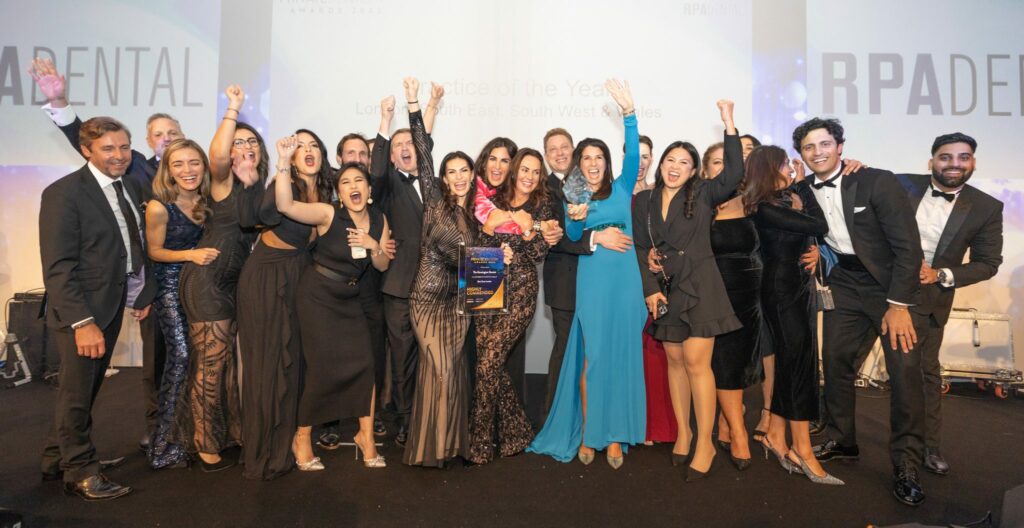 Our team celebrating as Private Dentistry award winners